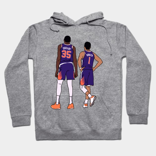 Kevin Durant and Devin Booker Hoodie by rattraptees